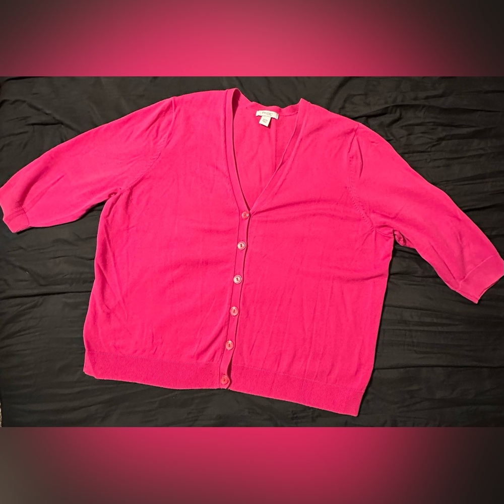 Women's Pink Cardigan Sweater